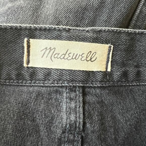 Madewell Rigid Denim A-Line Skirt in Black Size 25 - Picture 6 of 9